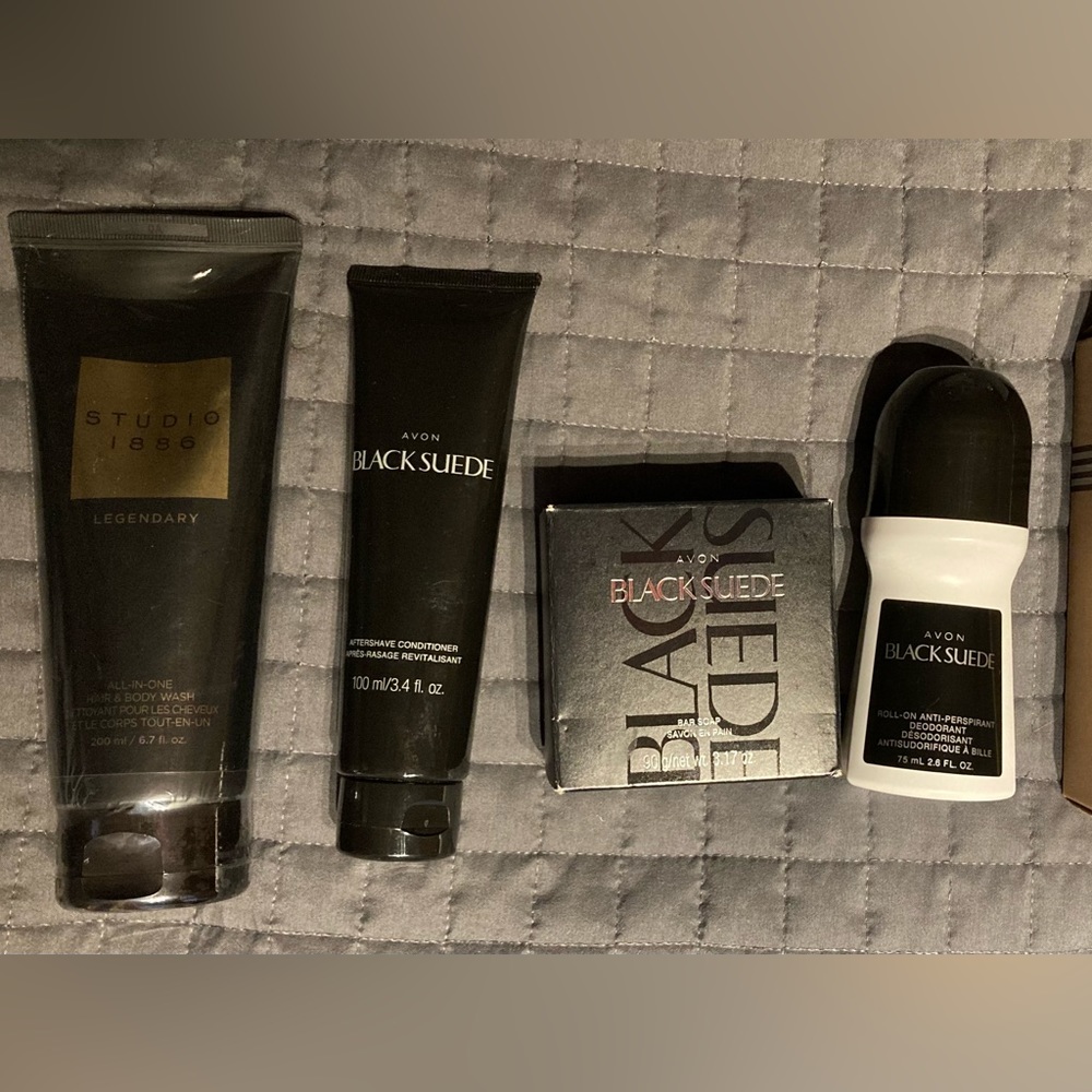 Avon Black Suede Gift Set